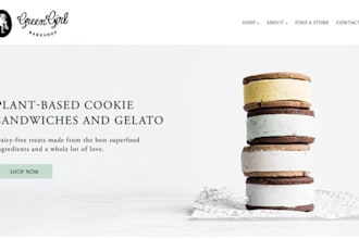 design squarespace ice cream website dairy product website coffee shop website