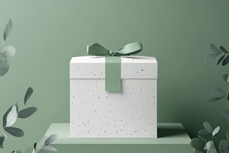 design product packaging, wrapping paper and box design