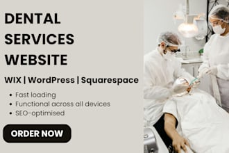 design a professional dentist website dental services website