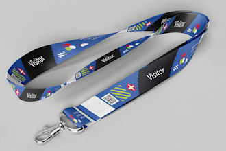 do custom modern lanyard design, ribbon, collar