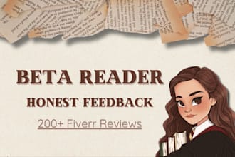 beta read your romance, fantasy, erotica or fanfiction book