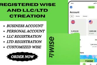 registered both llc and ltd for personal, business wise account