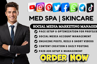 generate med spa leads, social media manager for aesthetics, skincare  therapy