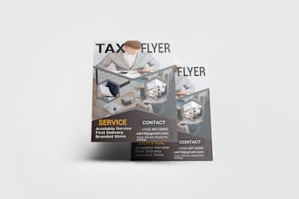 produce tax, attractive and unique flyer for your work