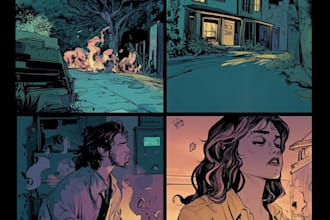 create a color flat version of your comic
