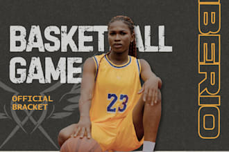 design a professional advertising sports flyer or poster