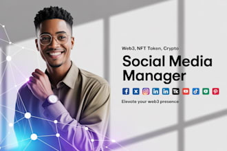 crypto social media marketing manager web3 ico memecoin nft social media manage