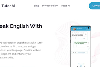 create smart text to speech app, ai tutoring app, learning app, tutor website