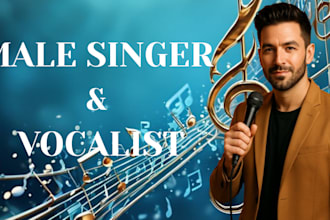 be UK male singer, sing lead, and backup vocal for your demo, jingle any genre