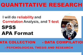 do quantitative research spss reliability correlation t test