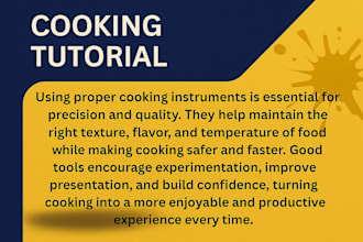 teach you how to cook