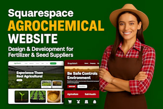 build squarespace agrochemical website fertilizer website seed supplier website