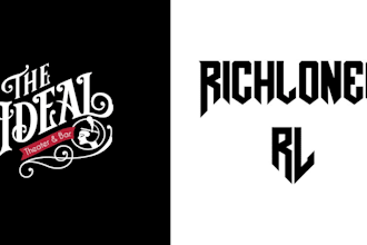 do custom blackletter text old english font logo design 24 hours