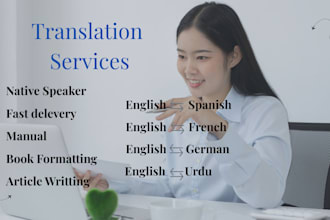 provide fast english to french translation
