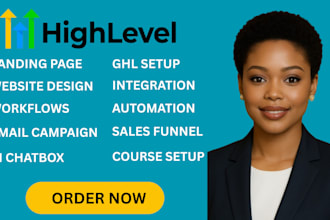build gohighlevel sales funnels, workflow automations, and chatbots