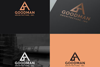 design architecture logo modern, minimal and construction branding