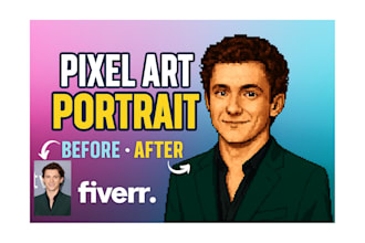 create a custom pixel art portrait from your photo