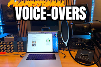 do voice overs in english, italian, and american accent