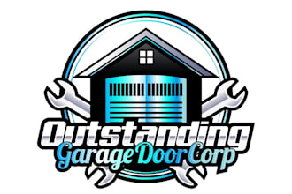 create a beautiful garage door logo design in 24 hours