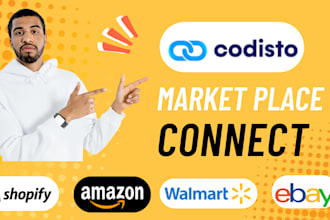do products listing via marketplace connect codisto
