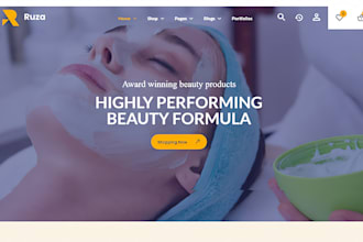 design skin care website, skin care shopify store, beauty website skincare
