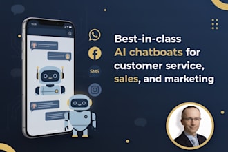 make an ai chatbot on whatsapp, instagram, facebook, SMS and livechat