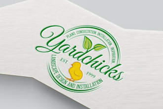 design spotless yard chicks landscape logo