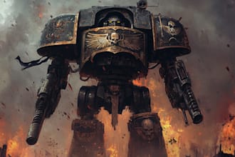 create warhammer 40k art