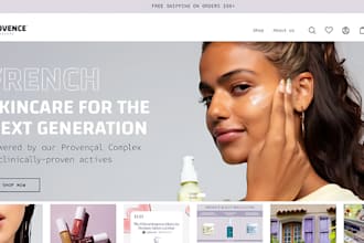 build skin care subscription website skin care shopify store skin care website