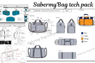 tech pack bag, design backpack tech pack, hand bag fashion design, bag tech pack