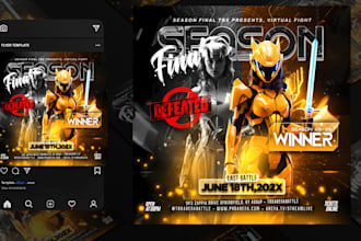design custom esports flyer for tournaments, leagues, and gaming events flyer
