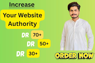 increase ahrefs DR up to 70 plus with safe backlinks
