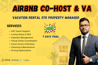 be your airbnb virtual assistant or airbnb co host
