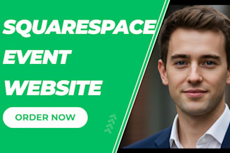 design a modern and professional squarespace event coordinator website