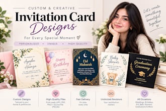 design wedding, birthday, and party invitation card
