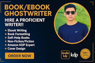 be your nonfiction book ghostwriter, editor for amazon KDP publishing