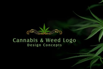 design cannabis, marijuana, dispensary 420, label cbd, hemp and weed logo