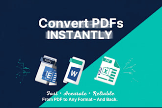 do file conversion into any format, and data entry
