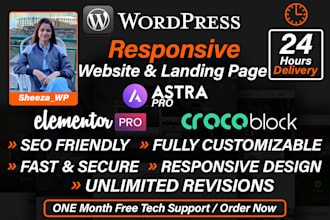redesign or rebuild your wordpress website with elementor pro