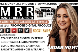 promote master resell right for passive sales generate online income