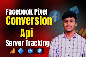 setup facebook pixel conversion API and server side tracking