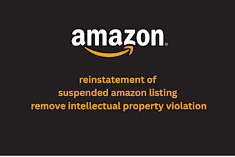 reinstate suspended amazon listing, remove intellectual property violation