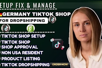 setup germany tiktok shop germany tiktok ads manage germany tiktok shop dropship
