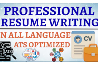 write an ats optimized professional resume federal CV