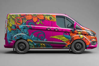awesome car wrap design and vehicle wrap design