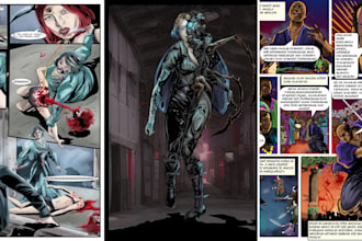 retro comic vintage comic comic book manga comic art graphic novel horror comic