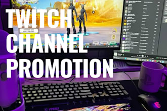 do twitch channel promotion to boost live viewers followers and chatters