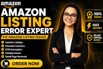 fix amazon inactive listings, fba stranded inventory and removed listings