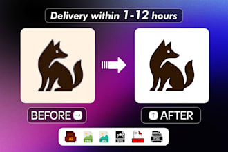 convert your ai or lowres logo to clean printready vector