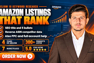do amazon listing optimization, SEO product listing, keyword and PPC research